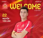 Tân binh Tiến Linh chính thức ra mắt CLB tham vọng hàng đầu V.League
