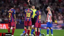 Atletico Madrid nổi giận vì VAR không rút thẻ đỏ Gerard Martín trong trận thua Barca 1-2