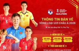 VFF công bố giá vé xem U23 Việt Nam tại vòng loại U23 châu Á