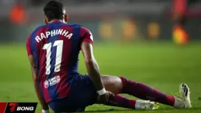 Mất Raphinha 5 tuần, Barcelona đối mặt "thảm họa" tại Champions League
