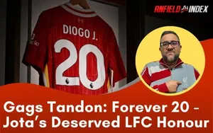 Mãi mãi số 20: Lý do Diogo Jota xứng đáng với vinh dự tối thượng của Liverpool