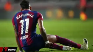 Mất Raphinha 5 tuần, Barcelona đối mặt "thảm họa" tại Champions League