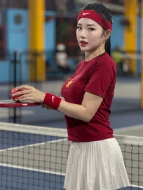 Loan Barbie diện trang phục ấn tượng trên sân pickleball