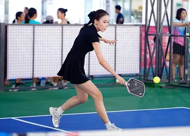 Á hậu Ngọc Hằng xuất hiện ấn tượng tại giải Pickleball Việt Nam 2025