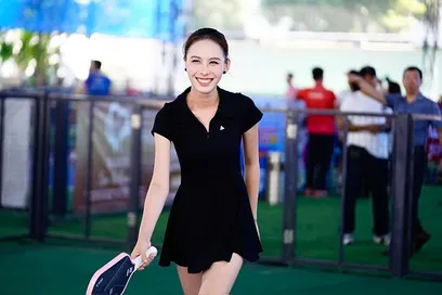 Á hậu Ngọc Hằng xuất hiện ấn tượng tại giải Pickleball Việt Nam 2025