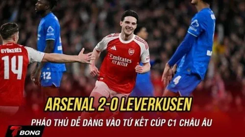 Arsenal 2-0 Leverkusen: Siêu phẩm của Eze và tấm vé đi tiếp thuyết phục