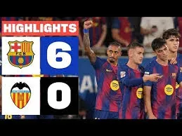 Video highlight: FC Barcelona VS Valencia CF [15-09-25] • La Liga
