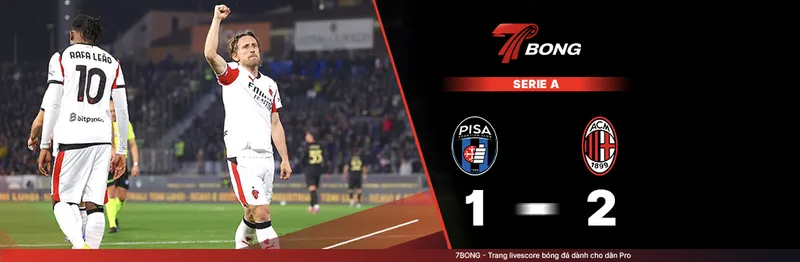 7BONG highlight: Pisa VS AC Milan  [14-02-26] • Italian Serie A