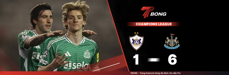 7BONG highlight: Qarabag VS Newcastle [19-02-26] • UEFA Champions League