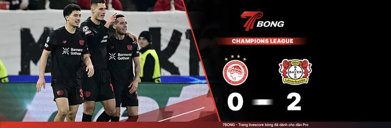 7BONG highlight: Olympiakos VS Leverkusen [19-02-26] • UEFA Champions League