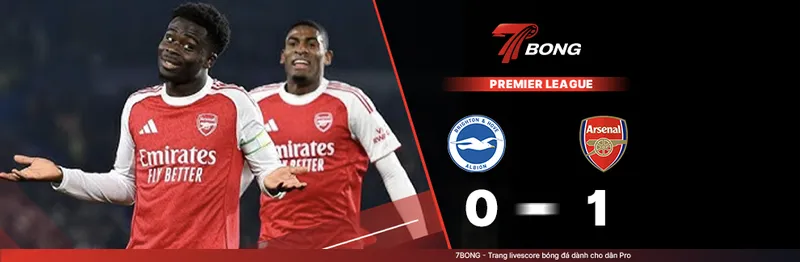 7BONG highlight: Brighton VS Arsenal [05-03-26] • English Premier League