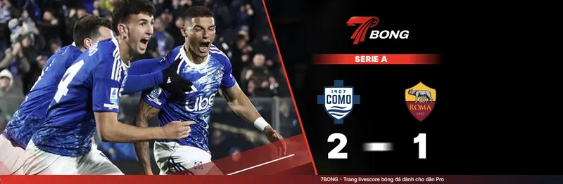 7BONG highlight: Como VS AS Roma [16-03-26] • Italian Serie A