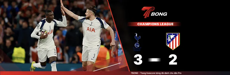 7BONG highlight: Tottenham VS Atletico Madrid [19-03-26] • UEFA Champions League