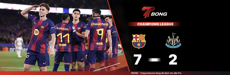7BONG highlight: Barcelona VS Newcastle [19-03-26] • UEFA Champions League