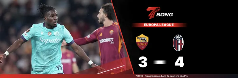 7BONG highlight: AS Roma VS Bologna [20-03-26] • UEFA Europa League