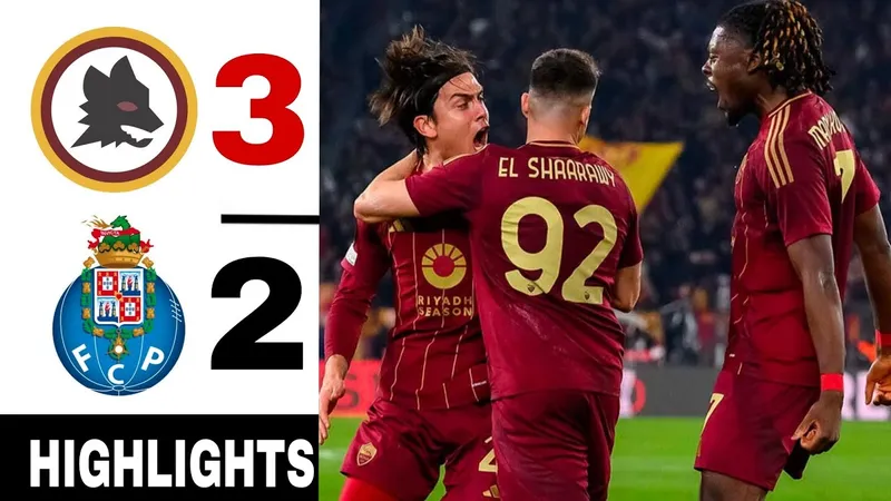 Video bàn thắng AS Roma 3-2 FC Porto: Đại tiệc bàn thắng, cú đúp cho Dybala (21/02)