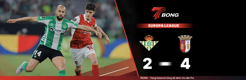 7BONG highlight: Real Betis VS Sporting Braga [17-04-26] • UEFA Europa League