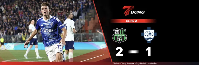 7BONG highlight: Sassuolo VS Como [17-04-26] • Italian Serie A