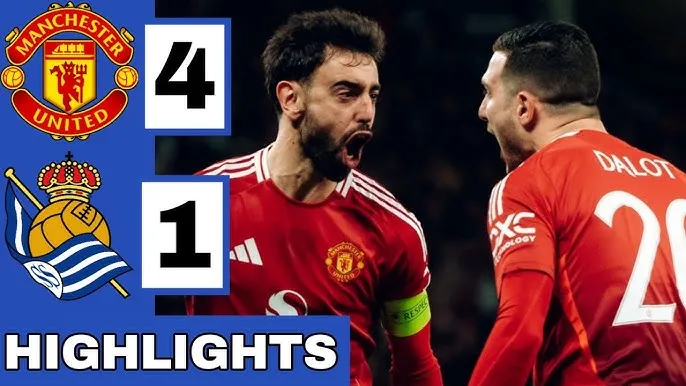 Video bàn thắng Manchester United vs. Real Sociedad: Lượt về vòng 1/16