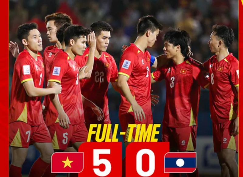 Video Highlight Việt Nam 5 - 0 Lào: Huỷ diệt toàn diện